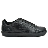 Country Maddox Black Leather Sneakers - Comfortable & Stylish